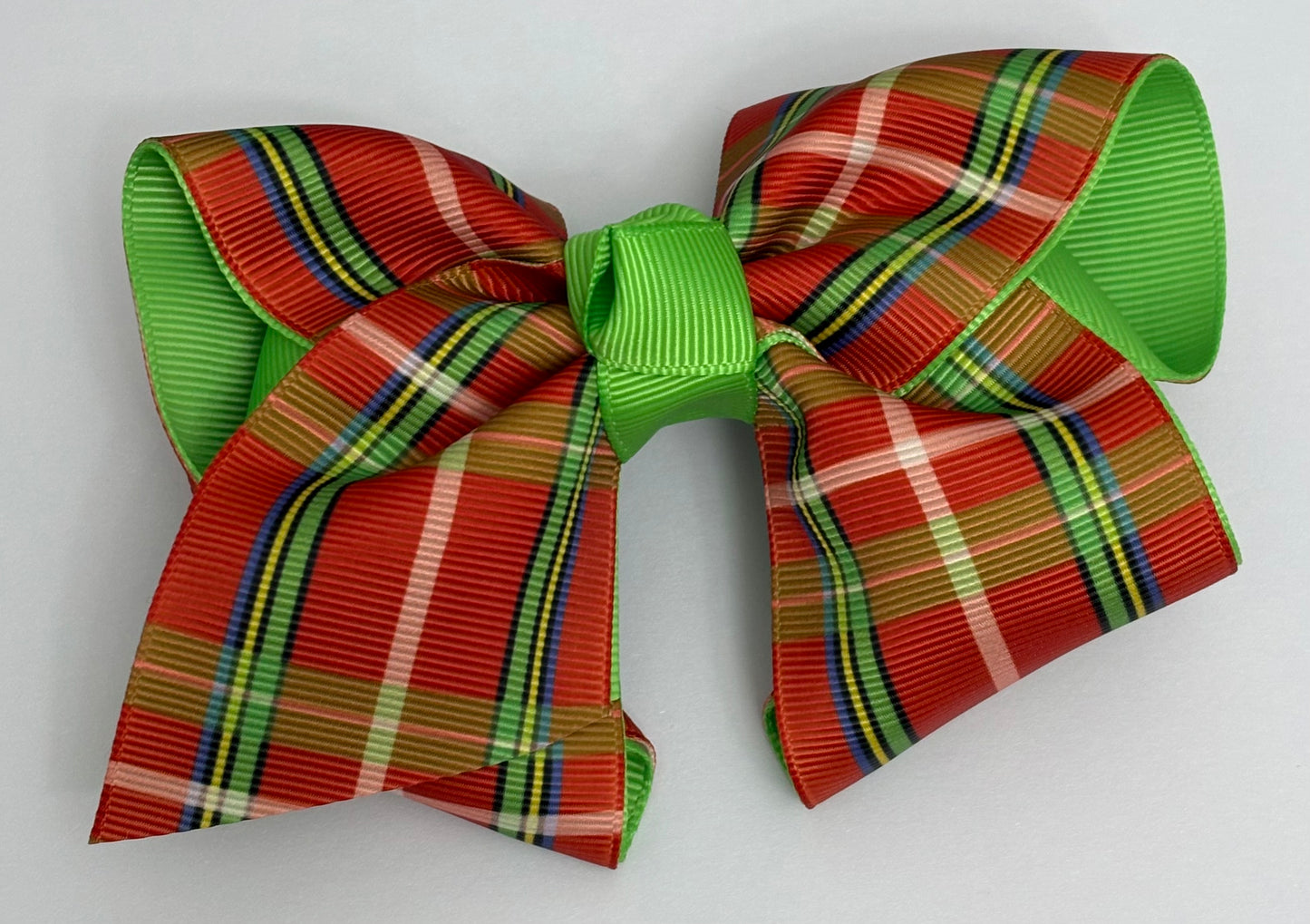 Red and Green Hair Bow