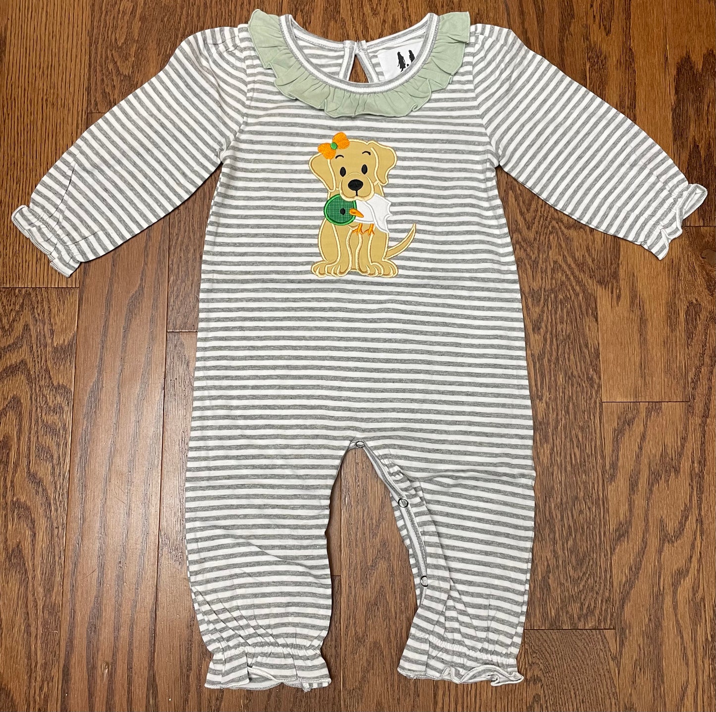 Puppy and mallard girls long romper