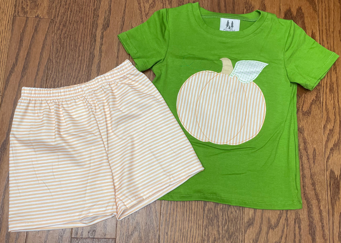 Pumpkin Time Boy Short Set