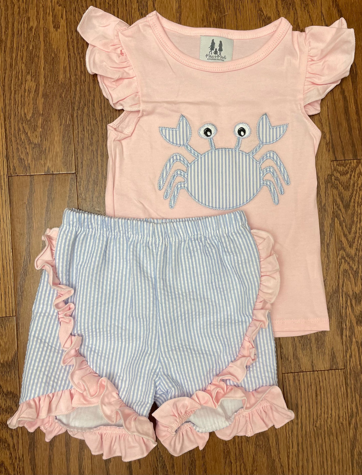 Crab girl short set