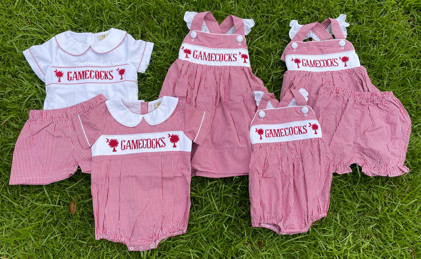 Smocked Gamecocks Boy Short Set