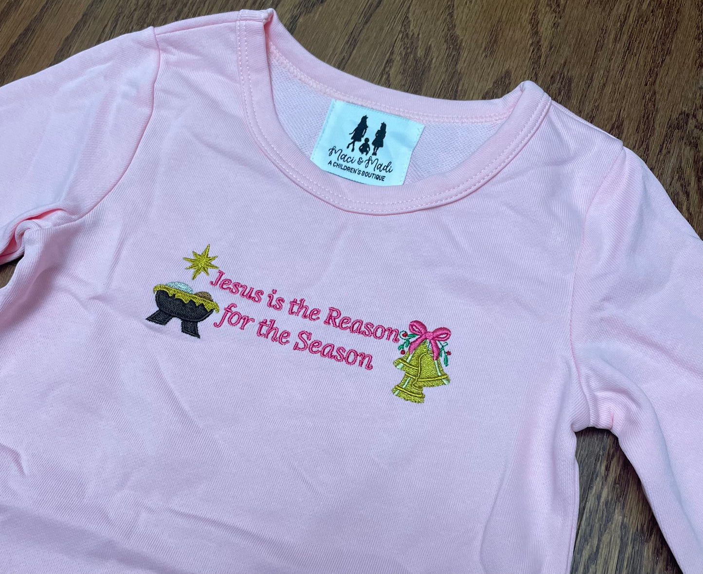 Jesus is the Reason for the Season girl sweater