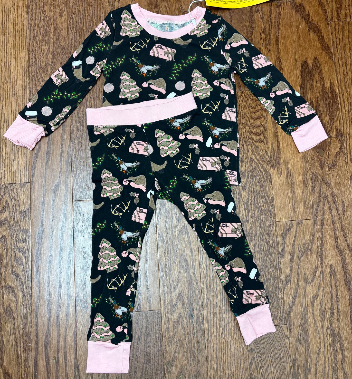 Christmas Hunting Bamboo Girls Set