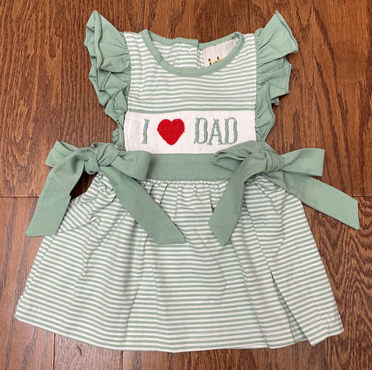 Smocked I❤️(Love) Dad Dress