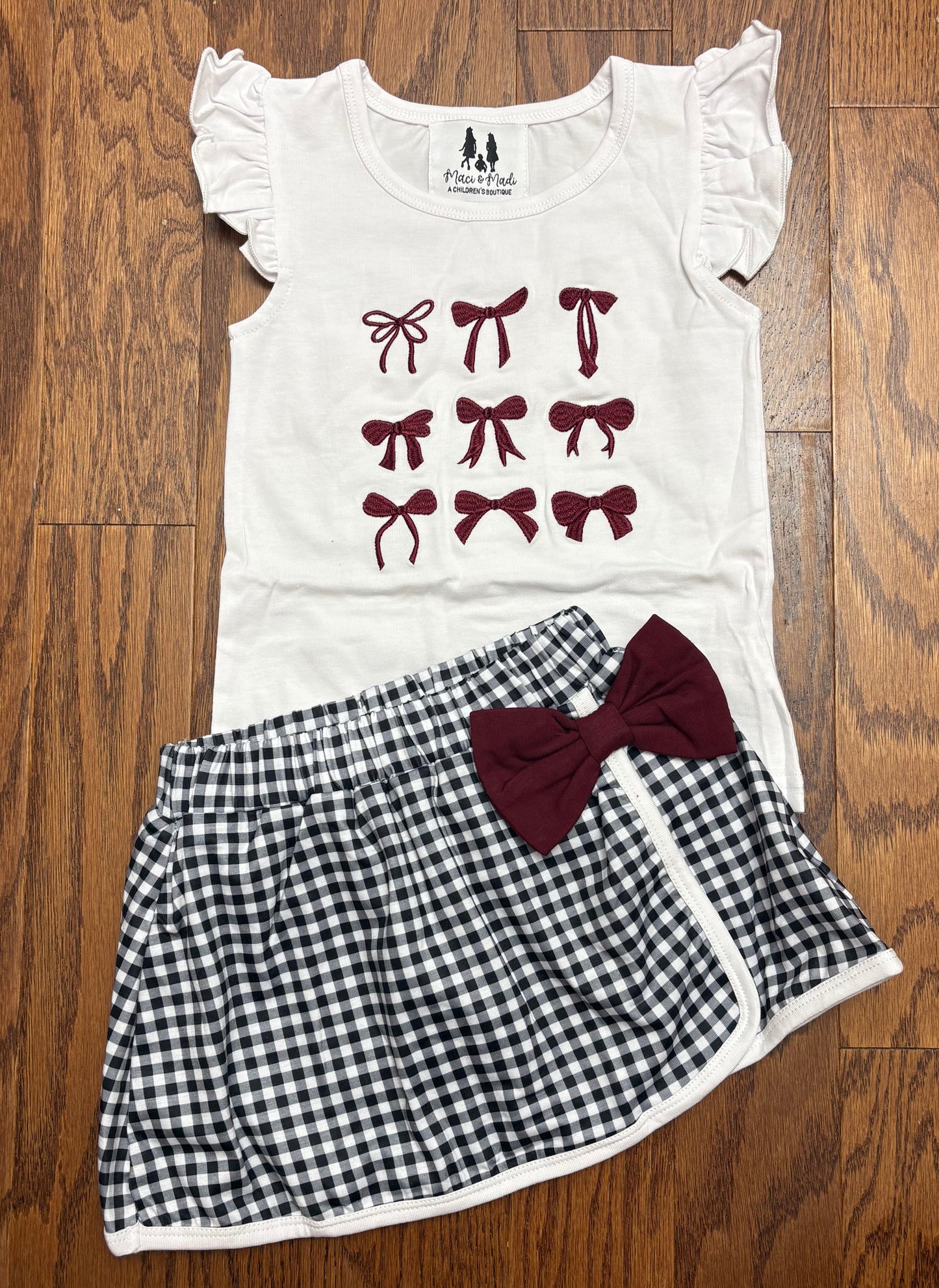 South Carolina Bows Girl Skort Set
