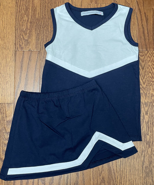 Cheer Set, Navy and White