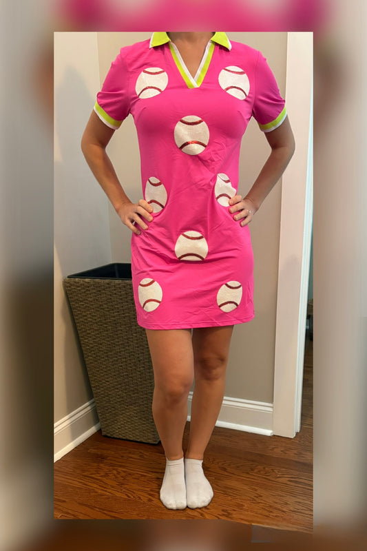 Women’s Baseball Sequins Dress