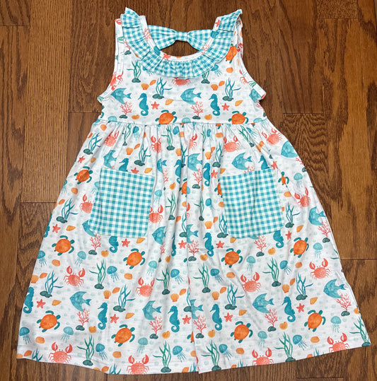 Aquatic beach dress