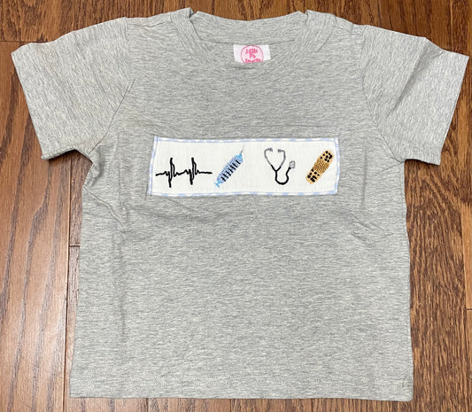 Smocked Nurse/Doctor Boy Tee