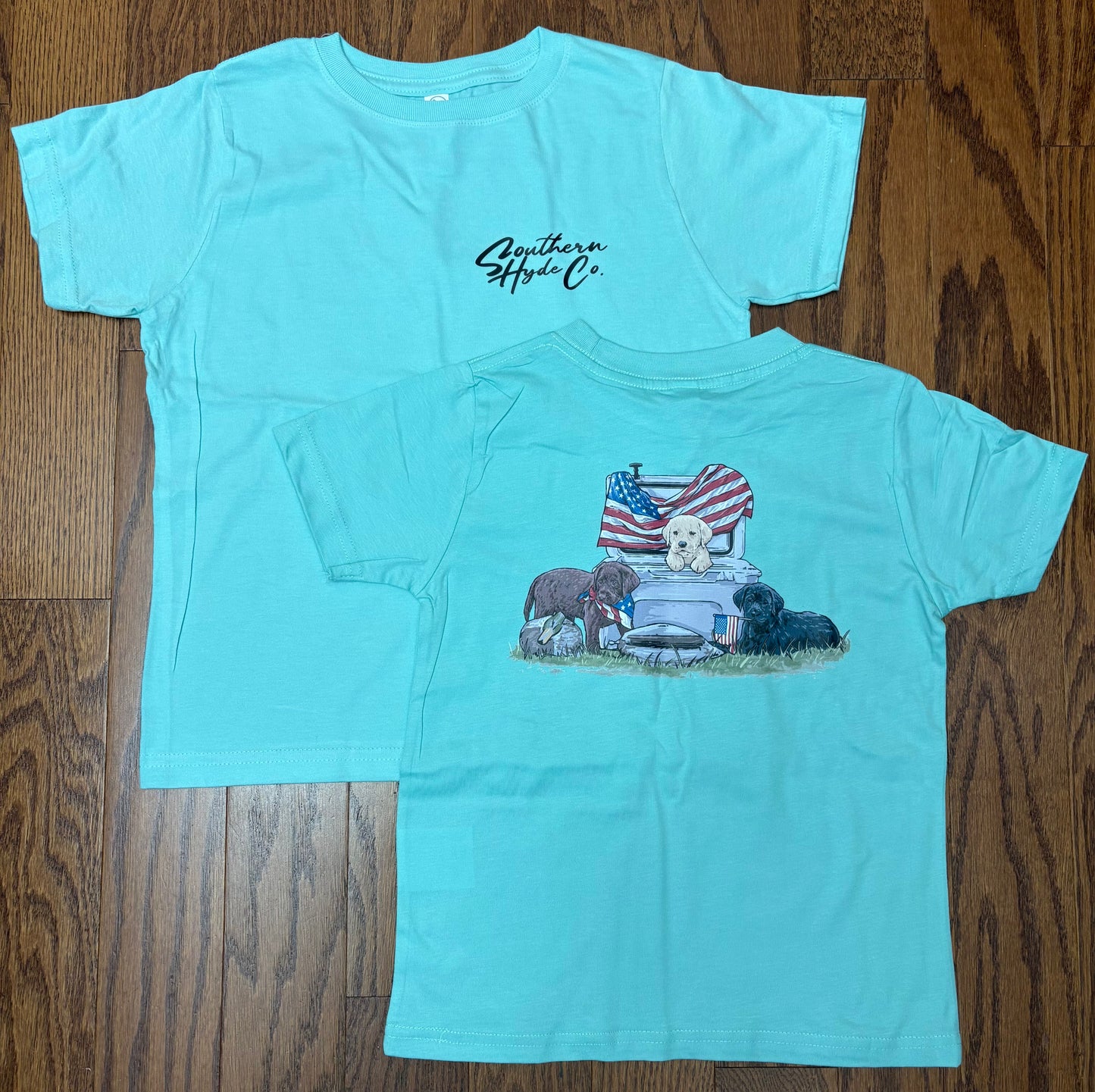Red, White, and Blue Puppies Tee