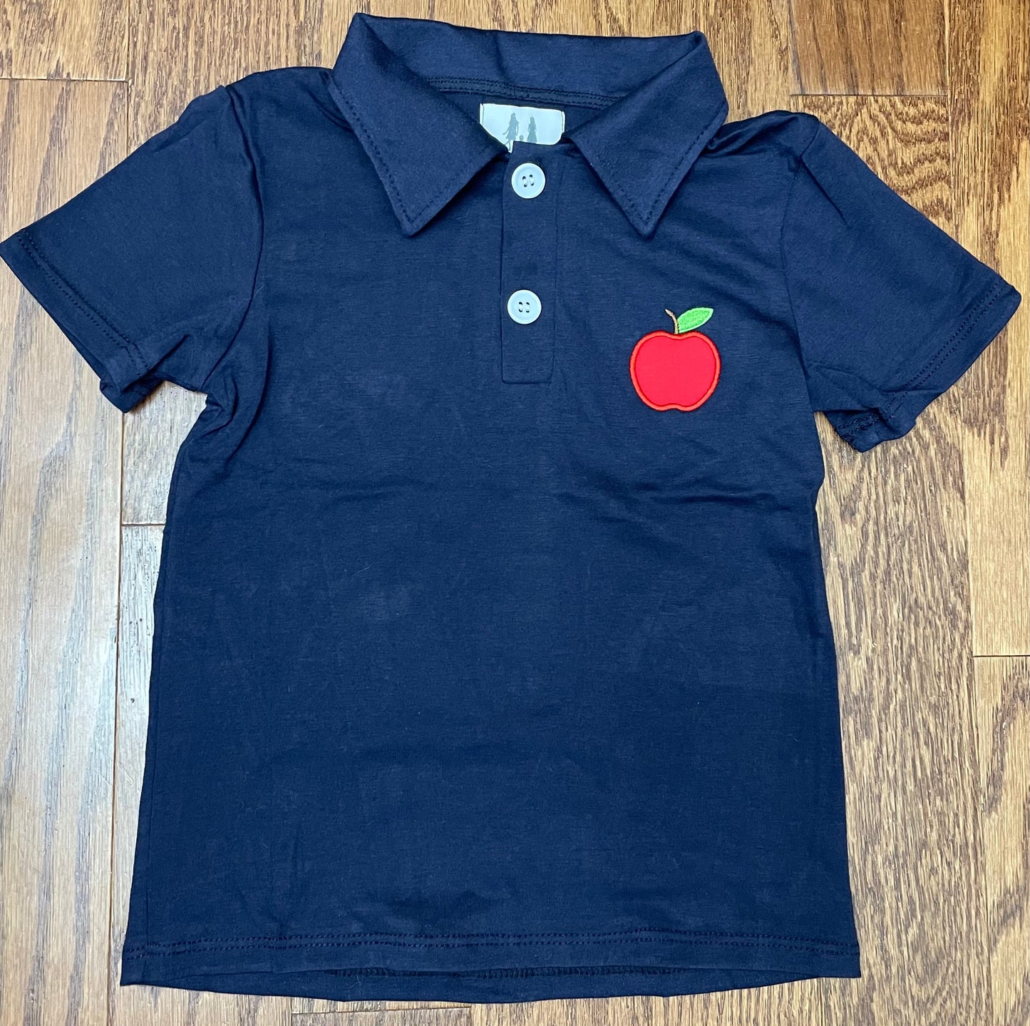 Embroidered Apple Boy Polo