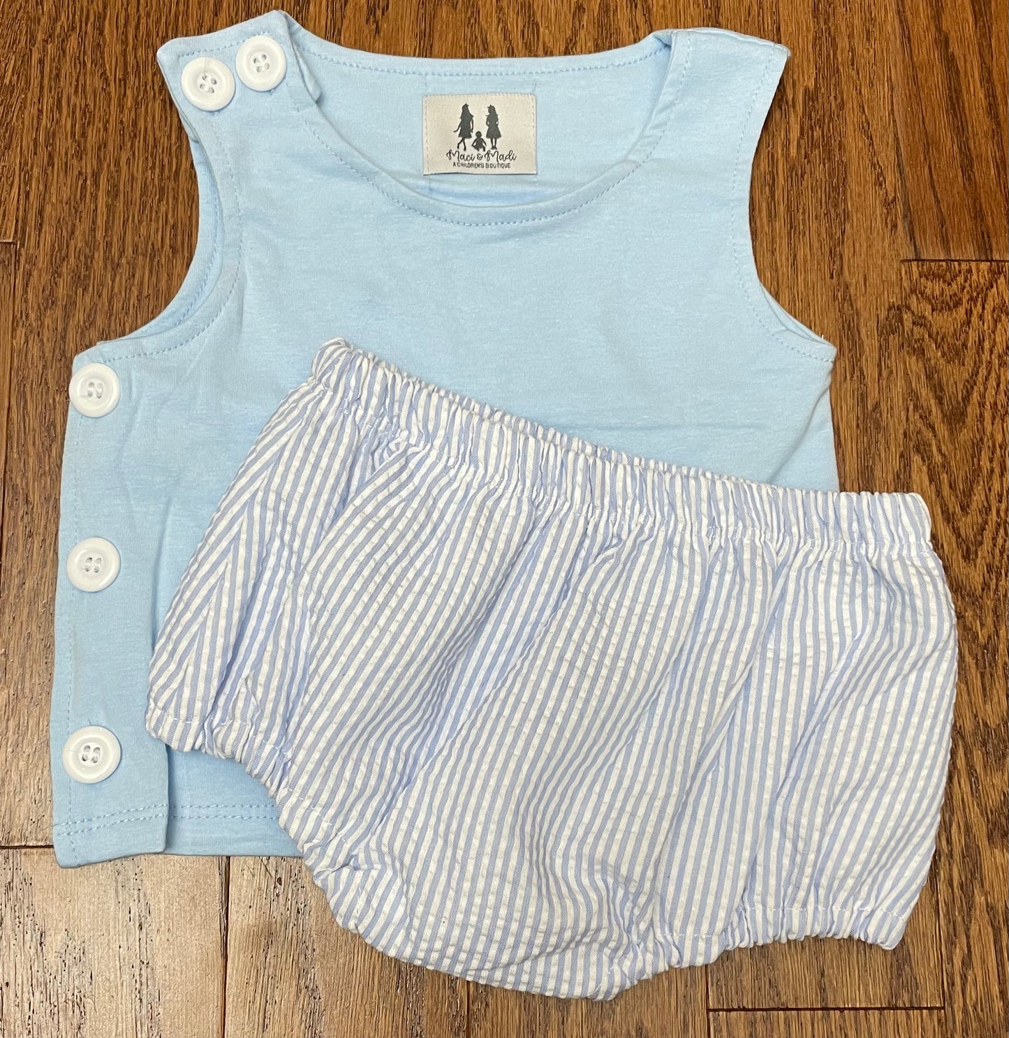 Basic Light Blue Boy Diaper Set