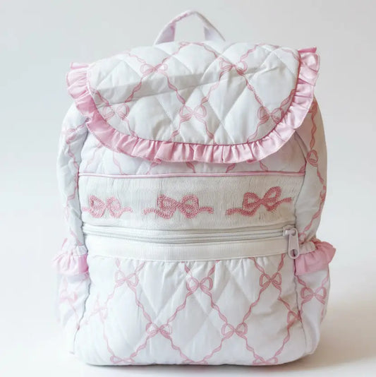 Smocked Bow Backpack