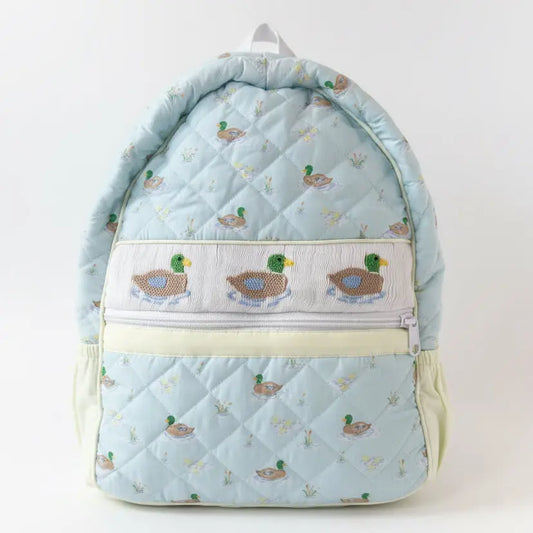 Smocked Mallard Duck Backpack