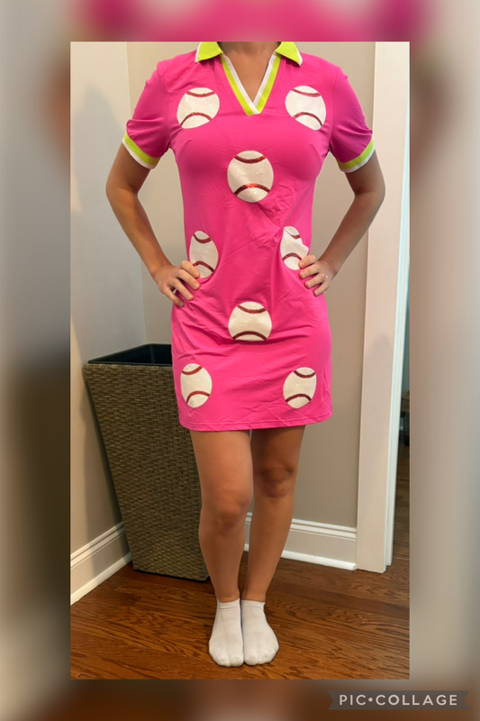 Women’s Baseball Sequins Dress