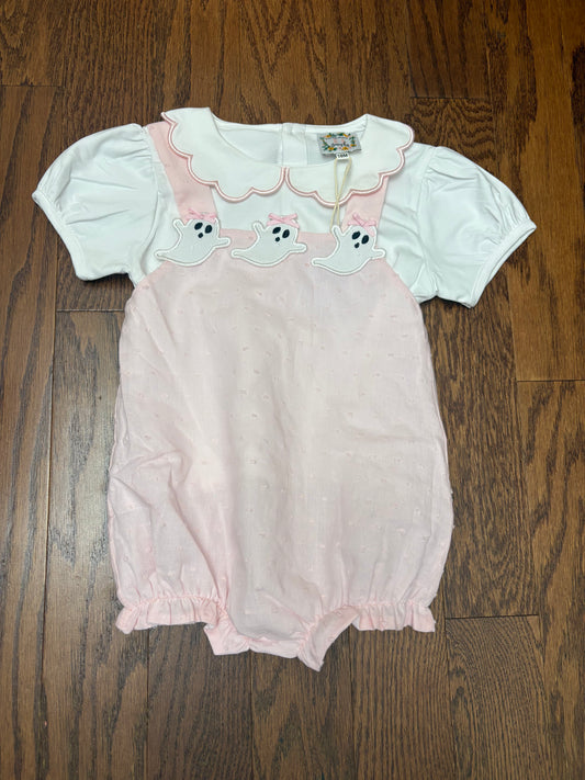 Trio Ghost Girl Swiss Dot Bubble