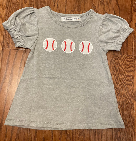 Baseball girls tee