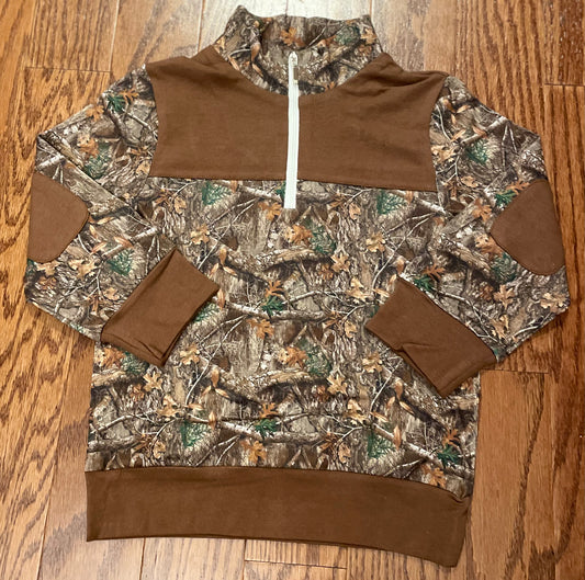 Camouflage boys pullover