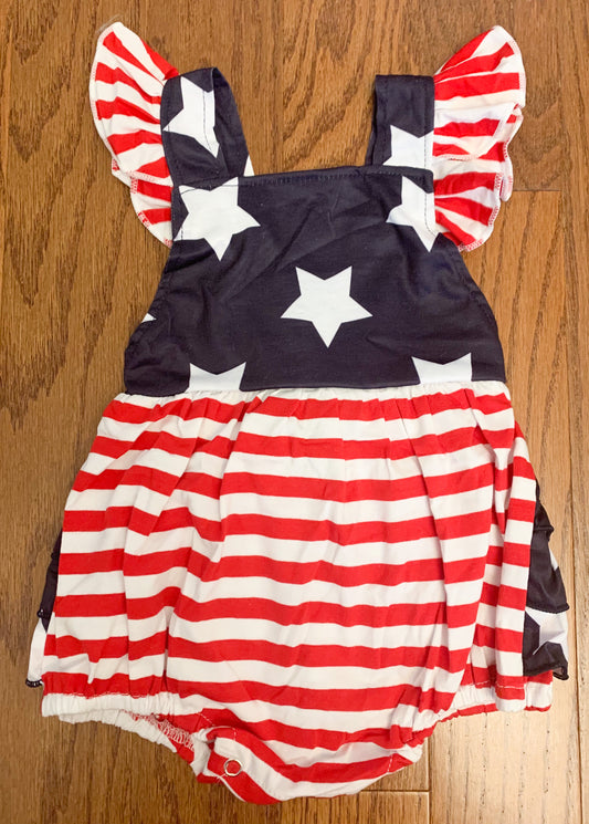 Girls Stars and Stripes bubble