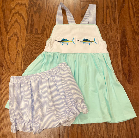 Sailfish girl bloomer set