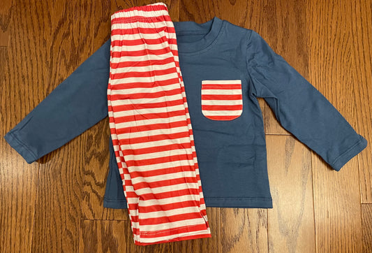 Boys pant set (red/white/blue)