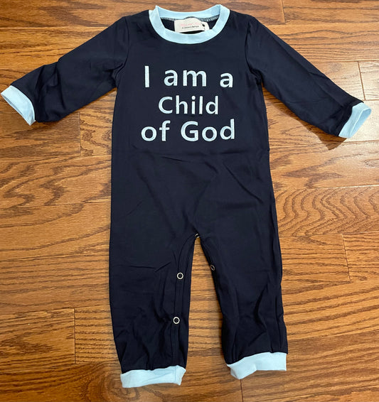 I am a Child of God boys romper